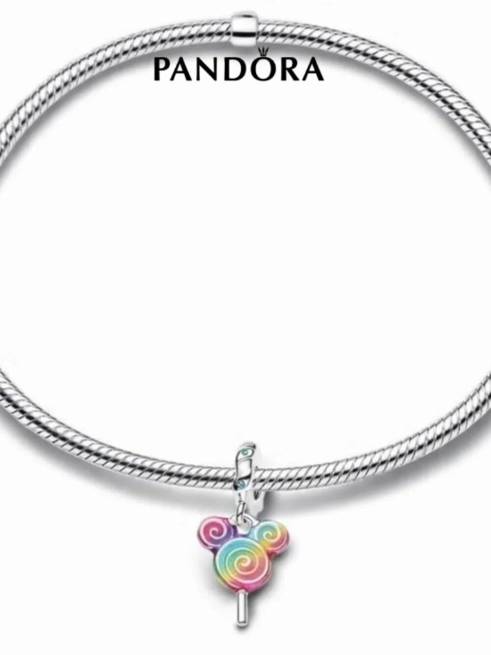 Pandora Silver Bracelet with Multicolor Lollipop Charm
